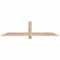 Ekena Millwork Eugene Smooth Timber Gable Bracket, Douglas Fir, 60"W x 15"H x 1 1/2"D x 3 1/2"F, 6/12 Pitch GBW060X15X0204EUG00SDF - alternate 1